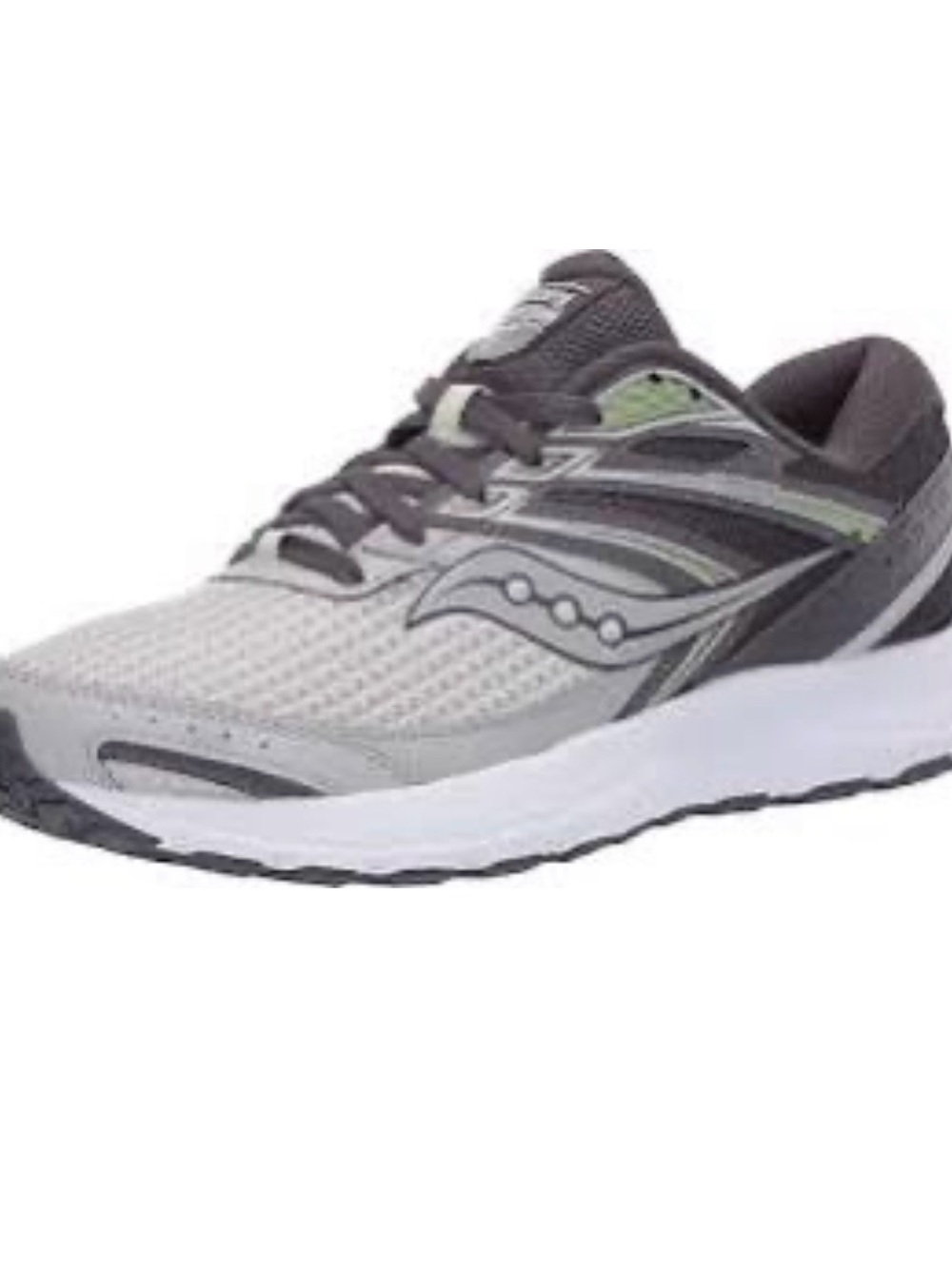 Saucony Men's Gray and Green Athletic Running Shoes size 12